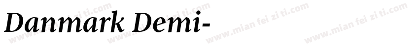Danmark Demi字体转换